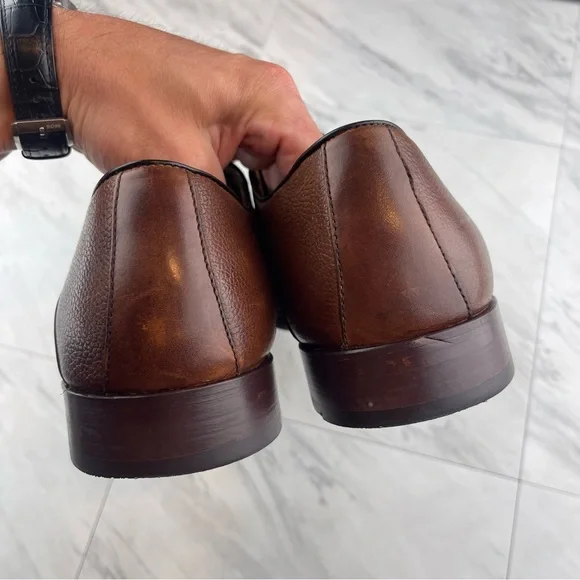 Johnston & Murphy Brown Leather Saddle Brogue Derby Mens Size 13 M - Picture 9 of 15